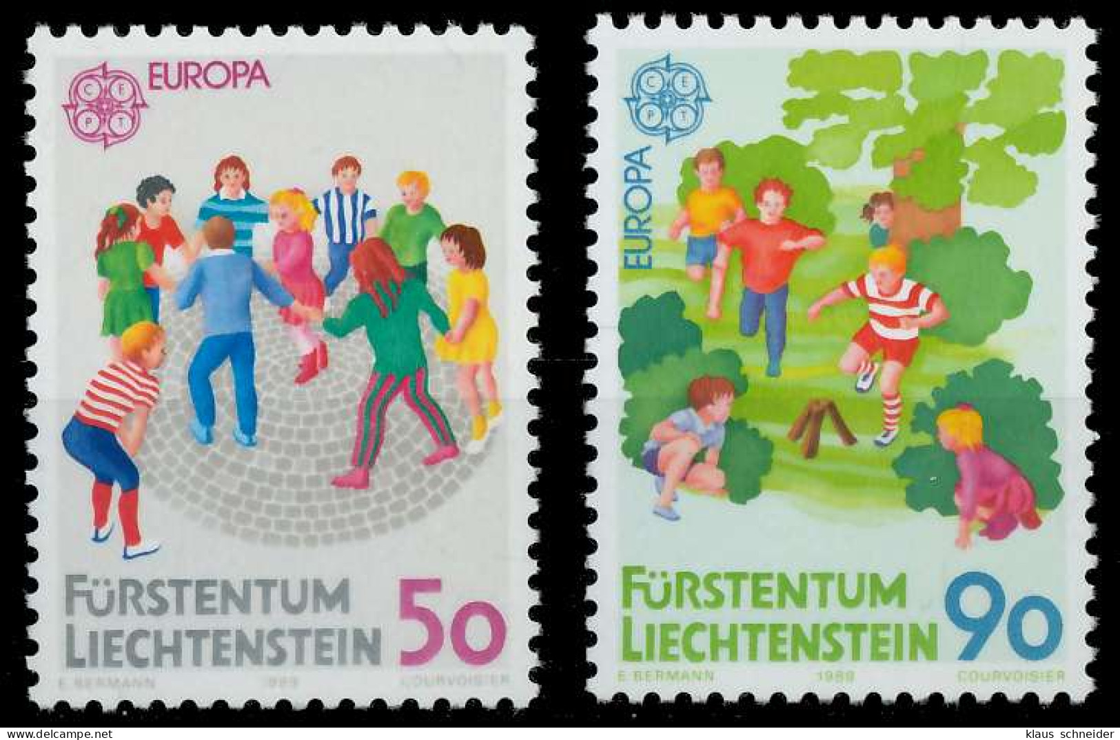 LIECHTENSTEIN 1989 Nr 960-961 Postfrisch S1FD15A - Unused Stamps