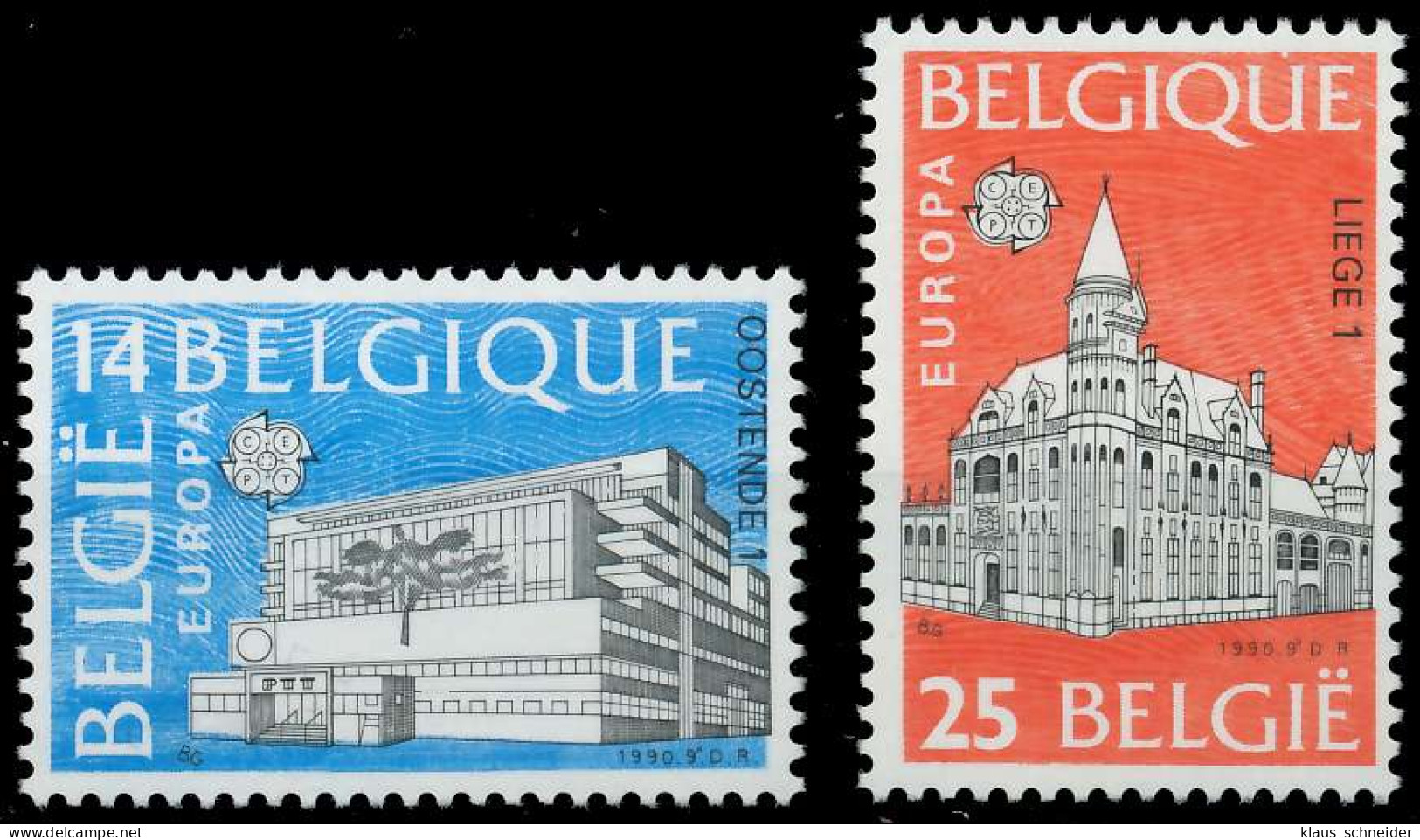 BELGIEN 1990 Nr 2419-2420 Postfrisch S1FD566 - Unused Stamps