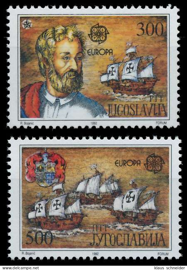 JUGOSLAWIEN 1992 Nr 2534-2535 Postfrisch S2073B2 - Unused Stamps