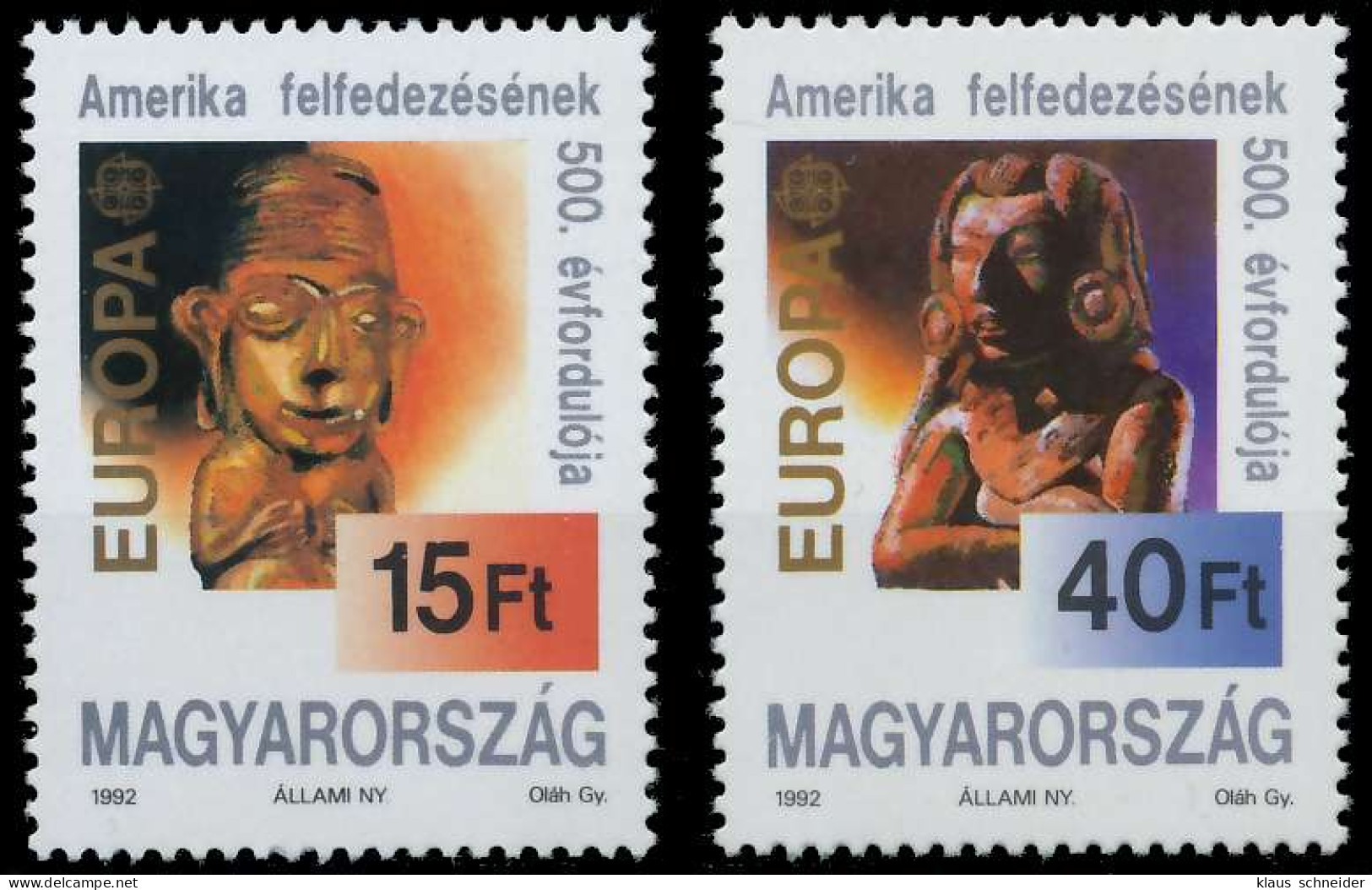 UNGARN 1992 Nr 4195-4196 Postfrisch S2076B2 - Unused Stamps