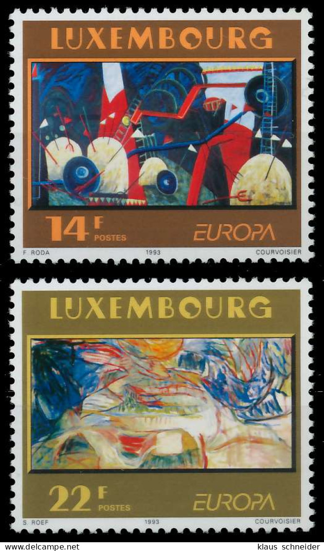 LUXEMBURG 1993 Nr 1318-1319 Postfrisch S20AC92 - Unused Stamps