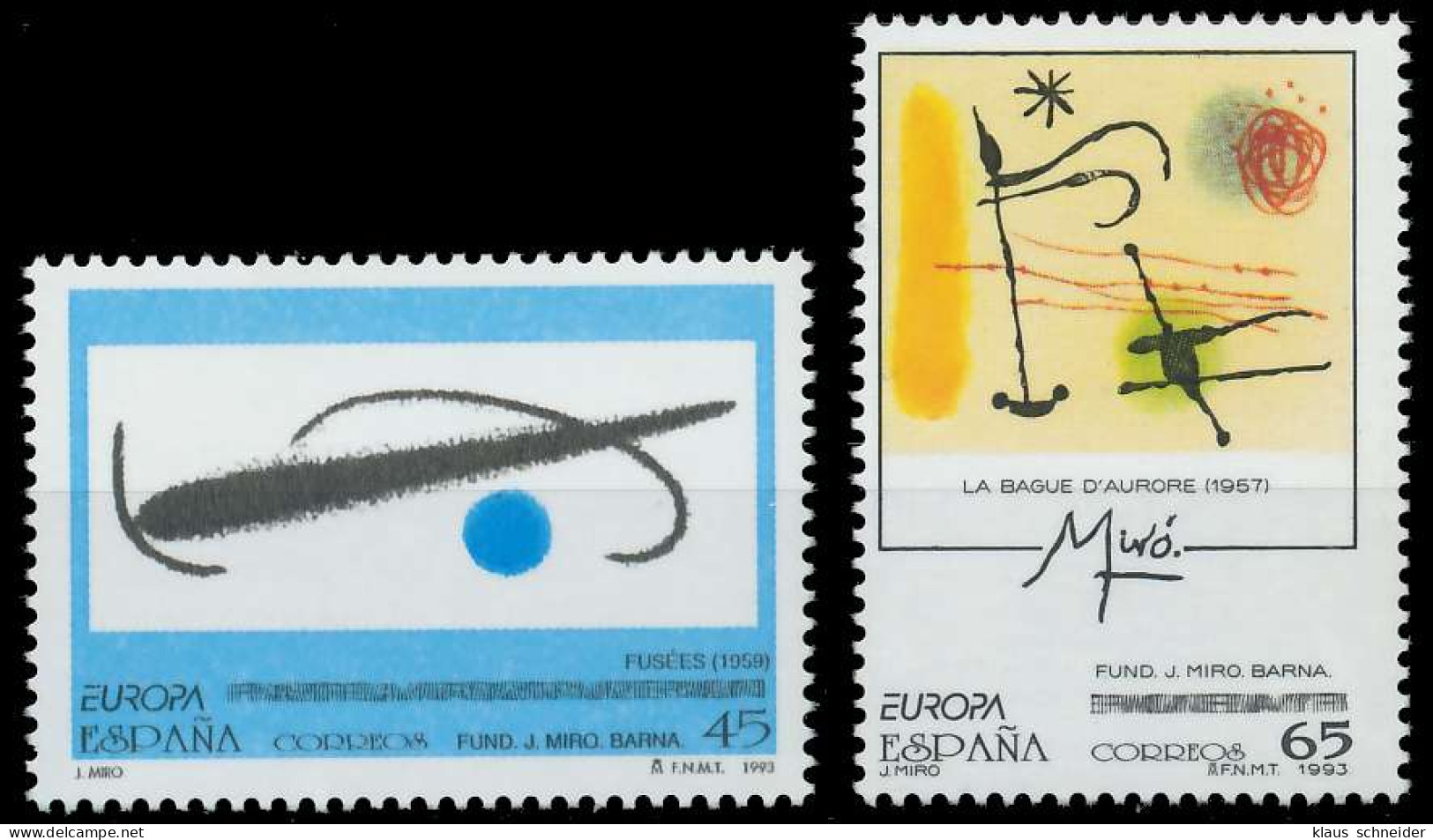 SPANIEN 1993 Nr 3109-3110 Postfrisch S20AEA2 - Nuovi