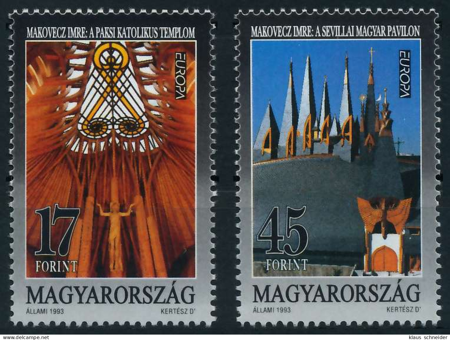 UNGARN 1993 Nr 4241-4242 Postfrisch S20AEFE - Unused Stamps