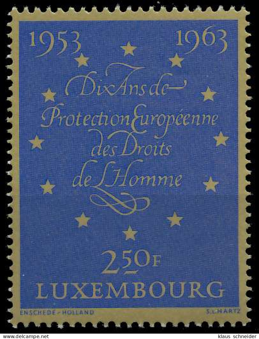 LUXEMBURG 1963 Nr 679 Postfrisch S20E10A - Unused Stamps