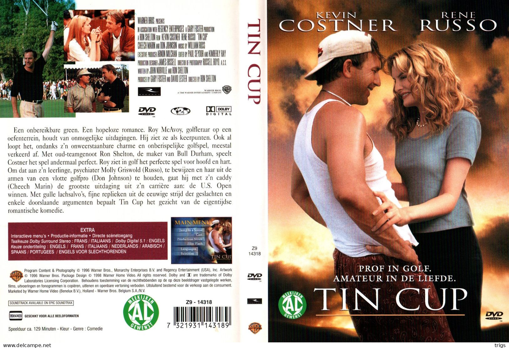 DVD - Tin Cup - Commedia