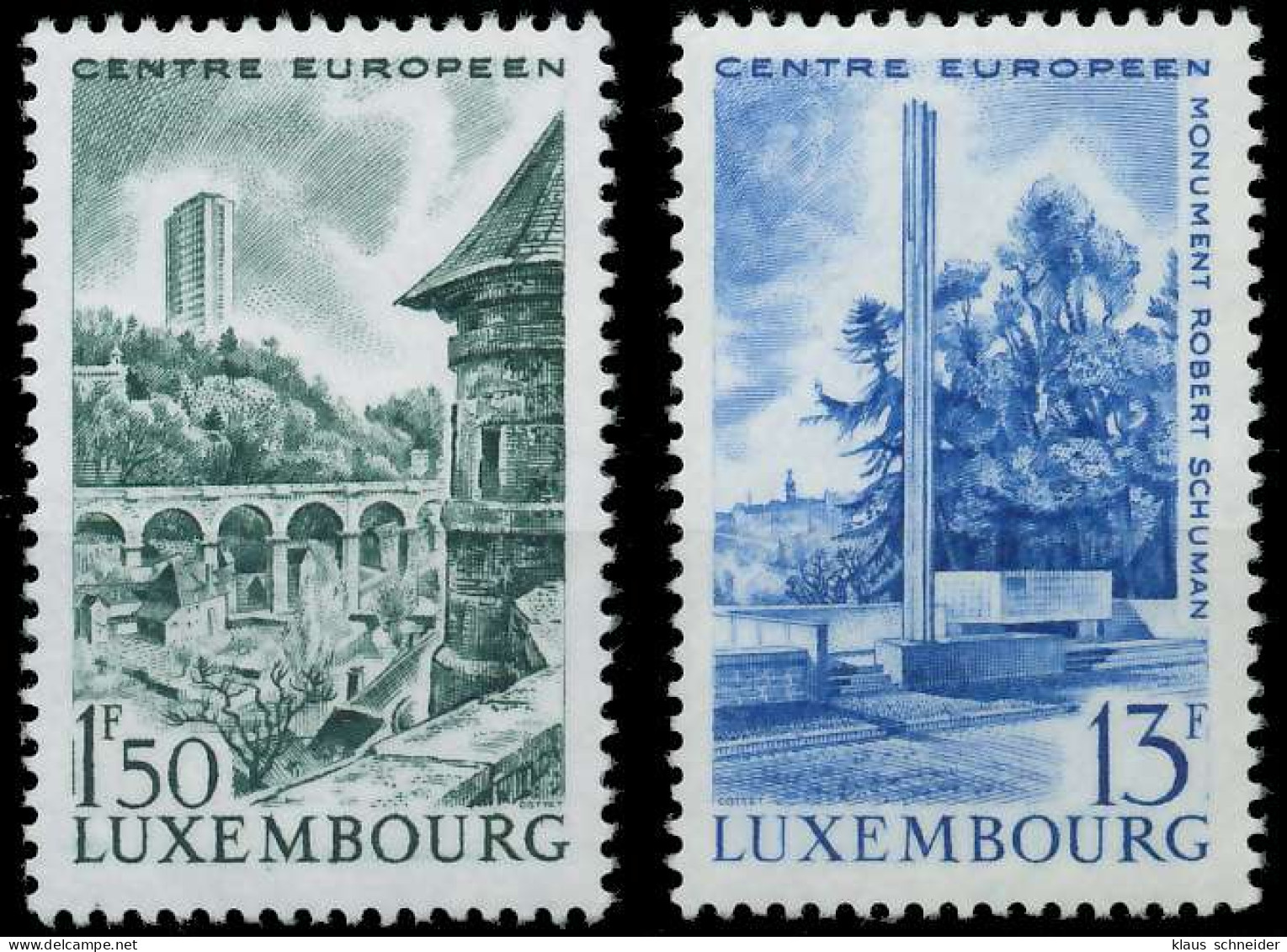 LUXEMBURG 1966 Nr 738-739 Postfrisch S20E2F2 - Unused Stamps