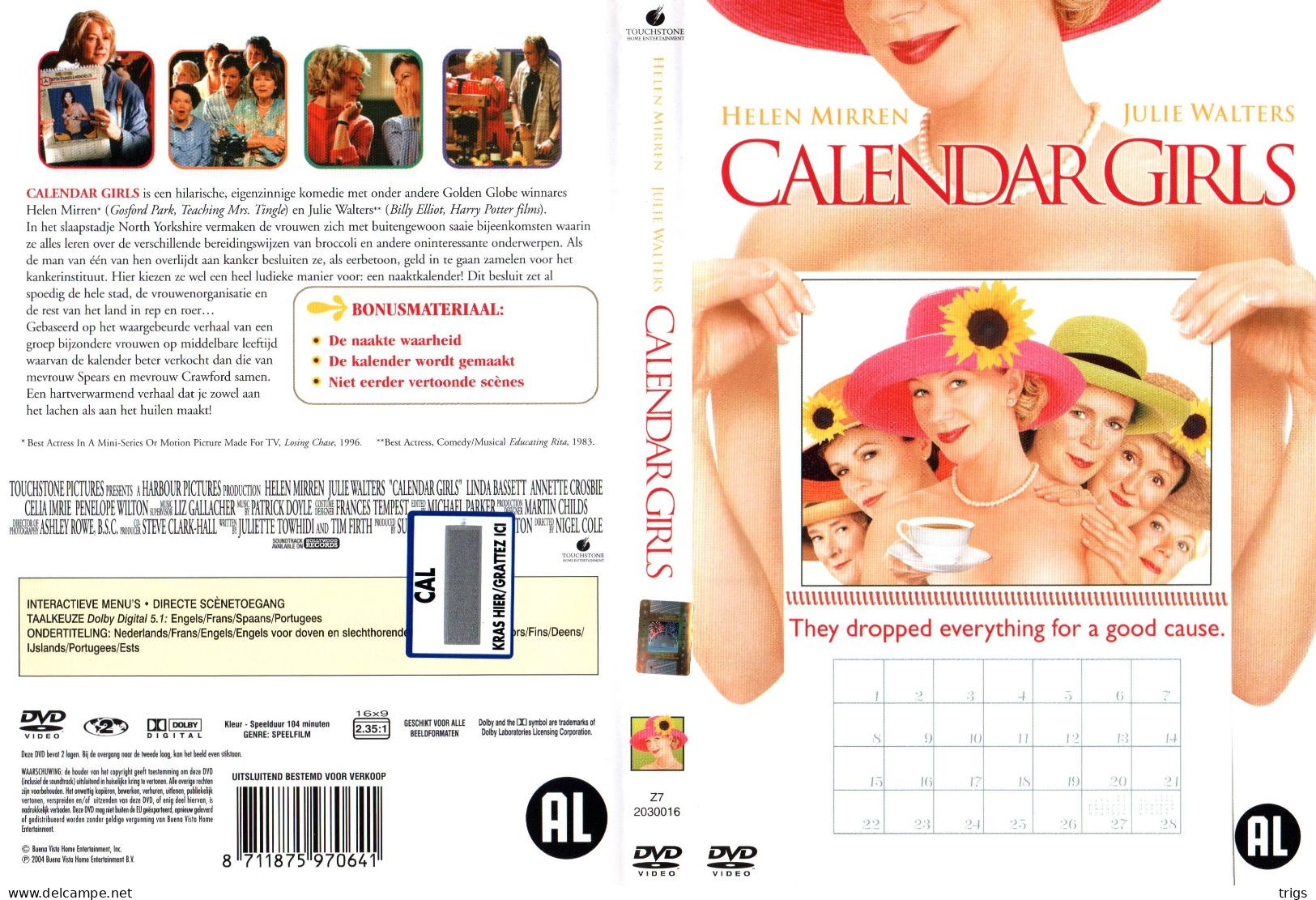 DVD - Calendar Girls - Comédie