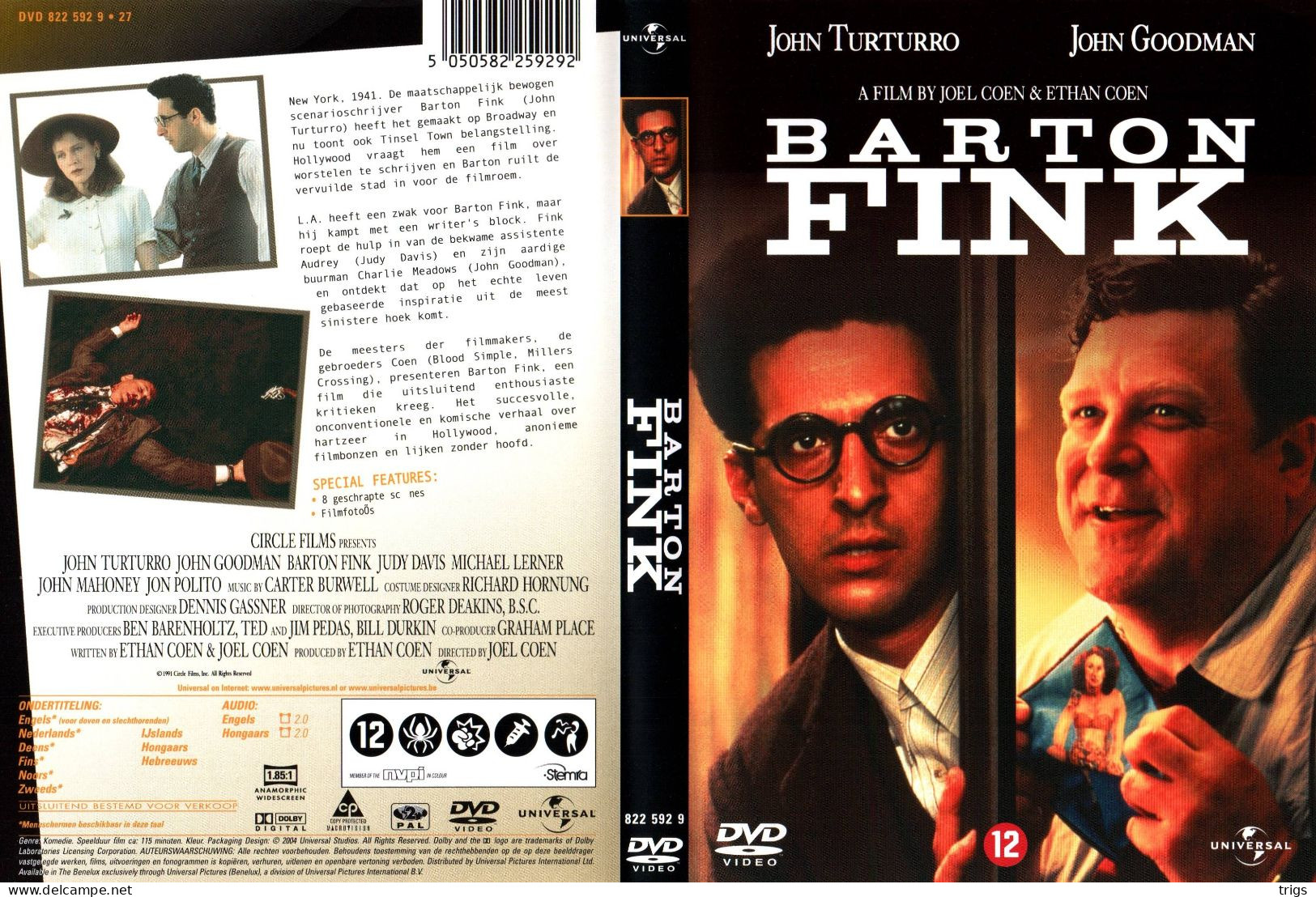 DVD - Barton Fink - Commedia