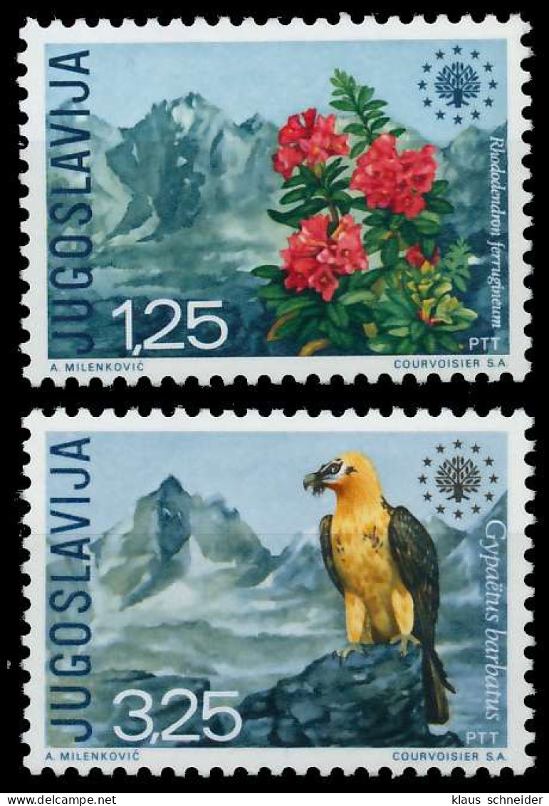 JUGOSLAWIEN 1970 Nr 1406-1407 Postfrisch S216B2A - Unused Stamps