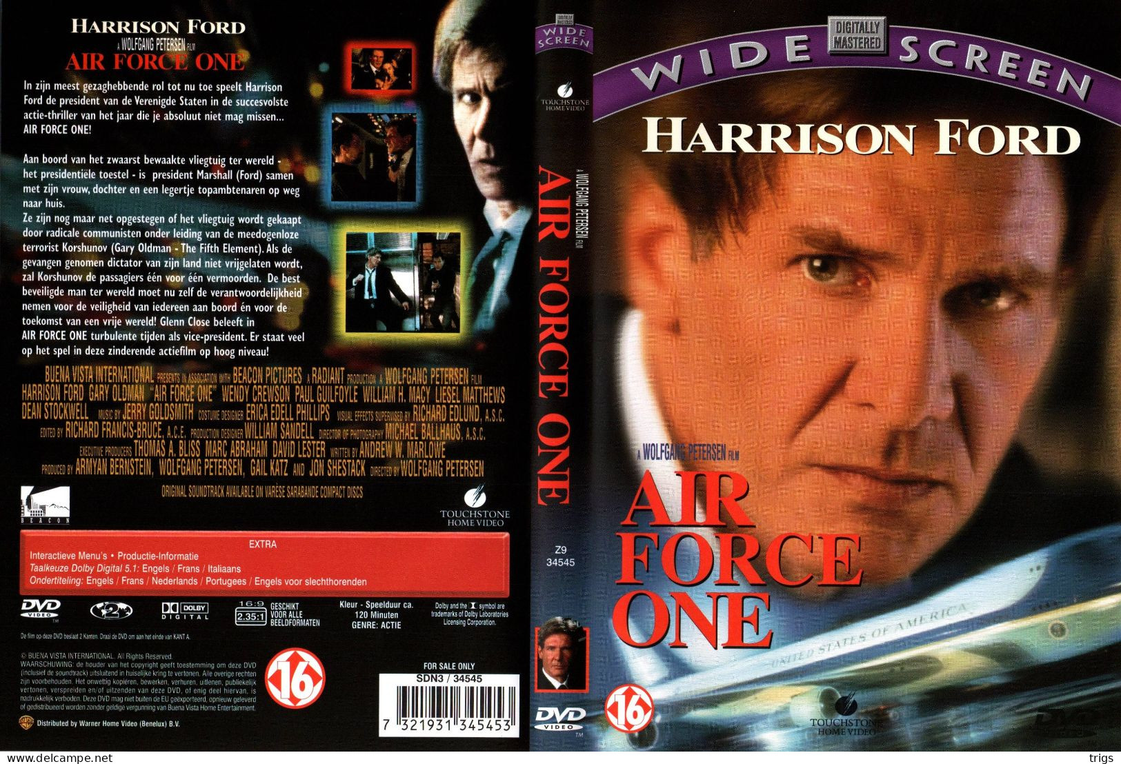 DVD - Air Force One - Actie, Avontuur