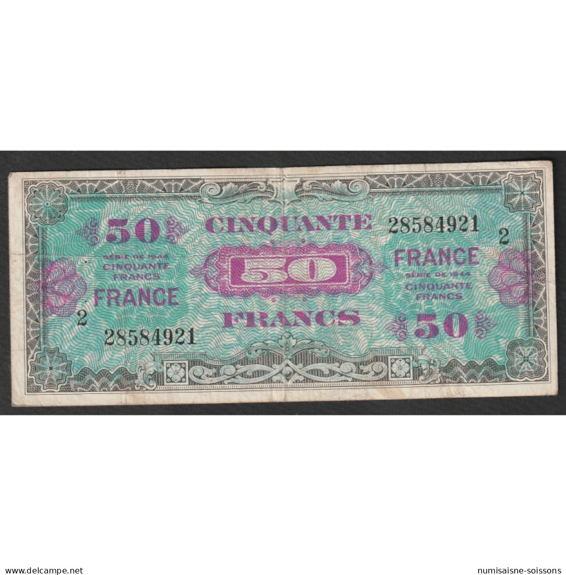 FAY VF 24/2 - 50 FRANCS VERSO FRANCE - 1945 - SÉRIE 2 - PICK 117a - Zonder Classificatie