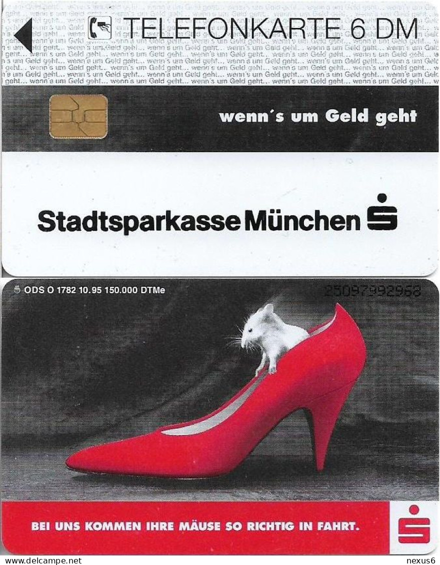 Germany - Sparkasse Shoe (Overpint 'Stadtsparkasse München') - O 1782 - 10.1995, 6DM, Used - O-Series: Kundenserie Vom Sammlerservice Ausgeschlossen