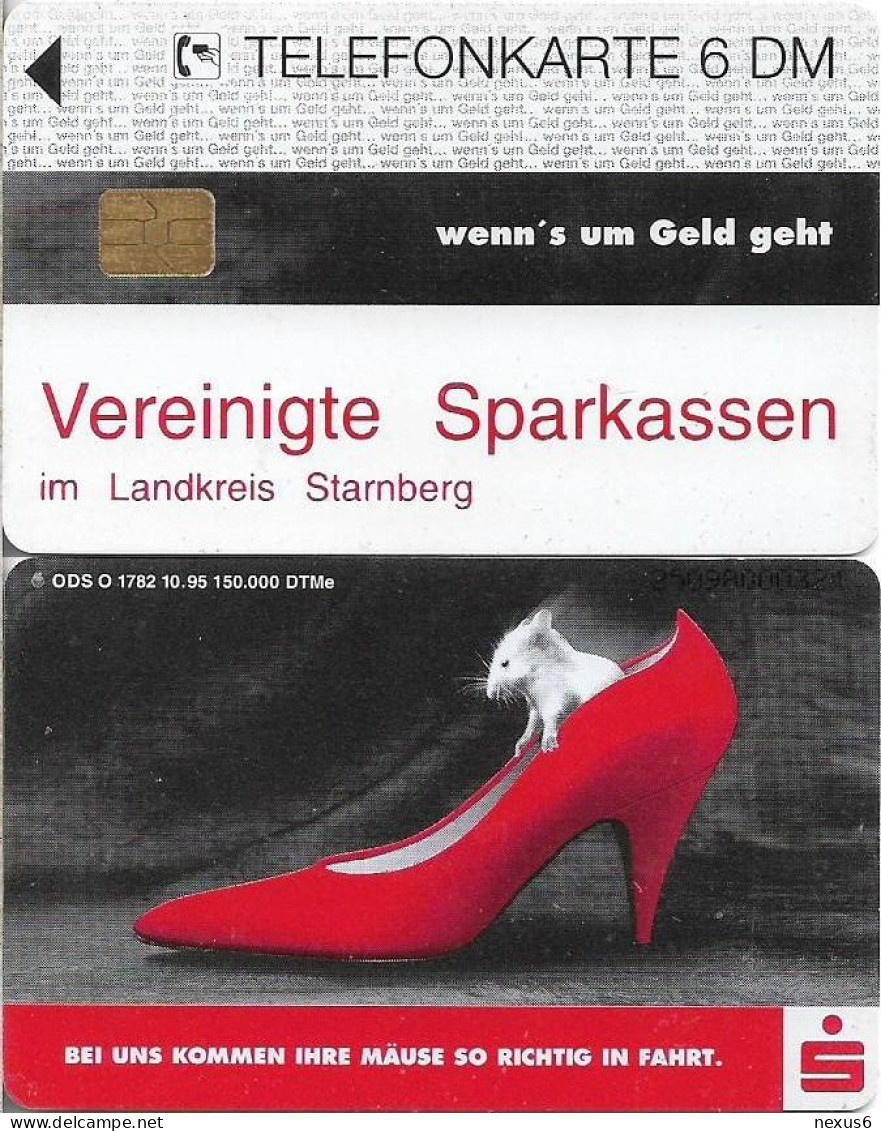 Germany - Sparkasse Shoe (Overpint 'Vereinigte Sparkassen Im Landkreis Starnberg') - O 1782 - 10.1995, 6DM, Used - O-Series : Series Clientes Excluidos Servicio De Colección