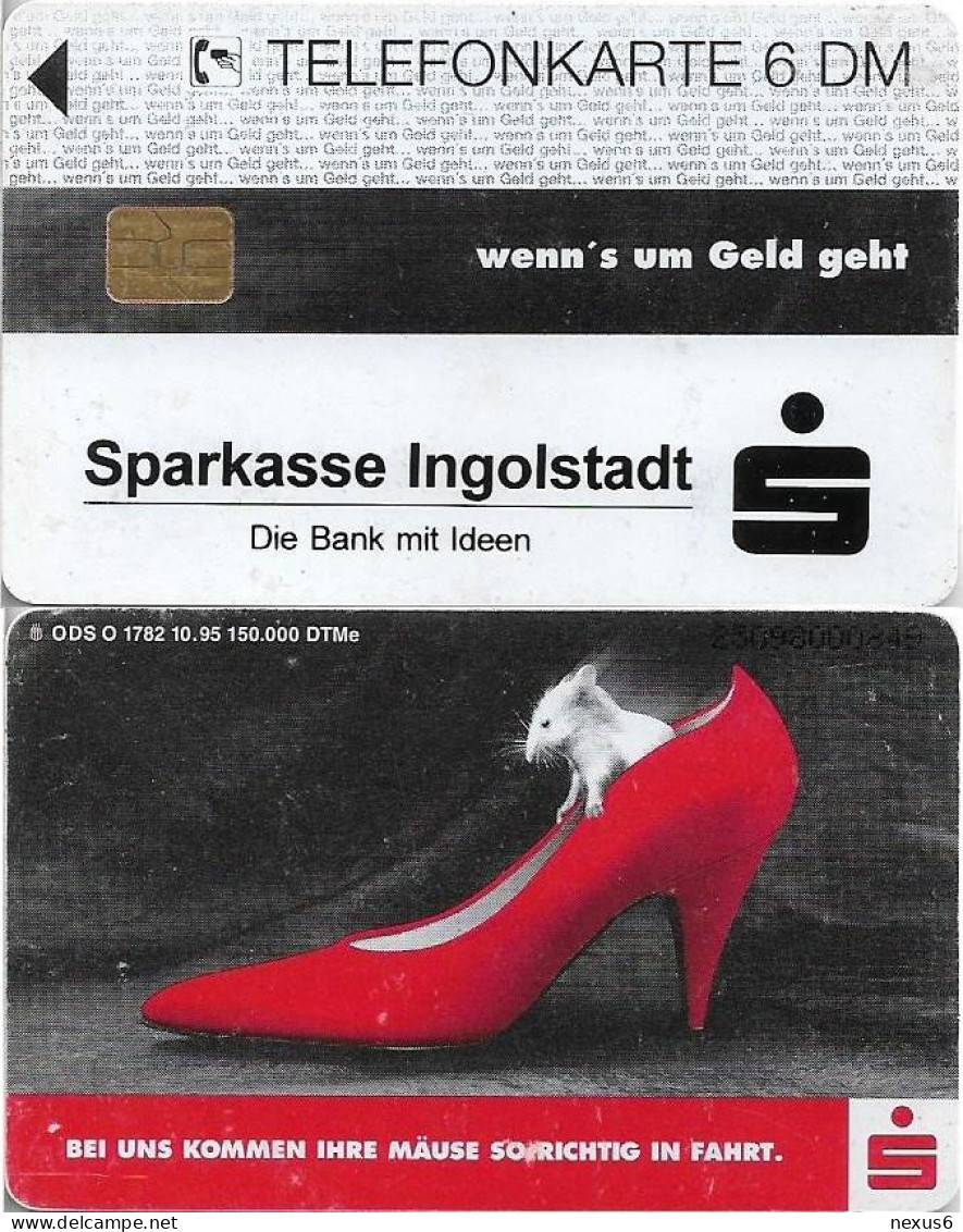 Germany - Sparkasse Shoe (Overpint 'Sparkasse Ingolstadt') - O 1782 - 10.1995, 6DM, Used - O-Series : Séries Client