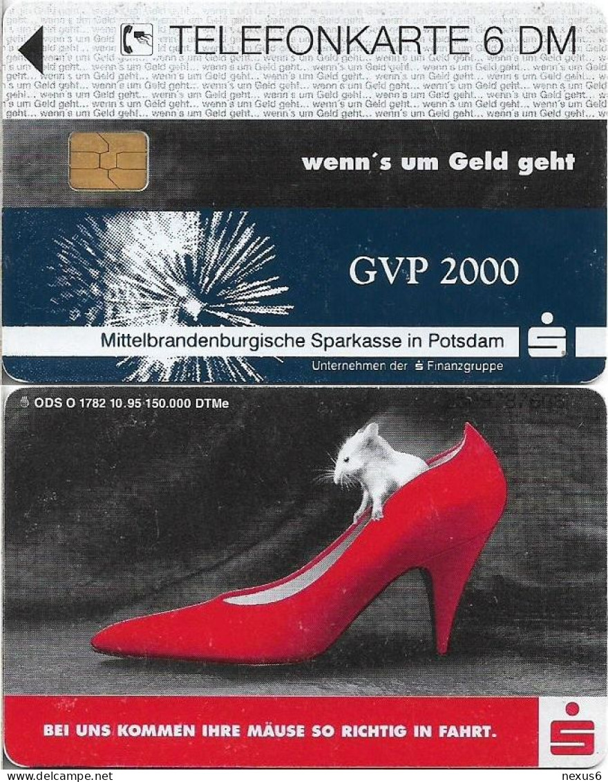 Germany - Sparkasse Shoe (Overpint 'GVP 2000') - O 1782 - 10.1995, 6DM, Used - O-Series: Kundenserie Vom Sammlerservice Ausgeschlossen