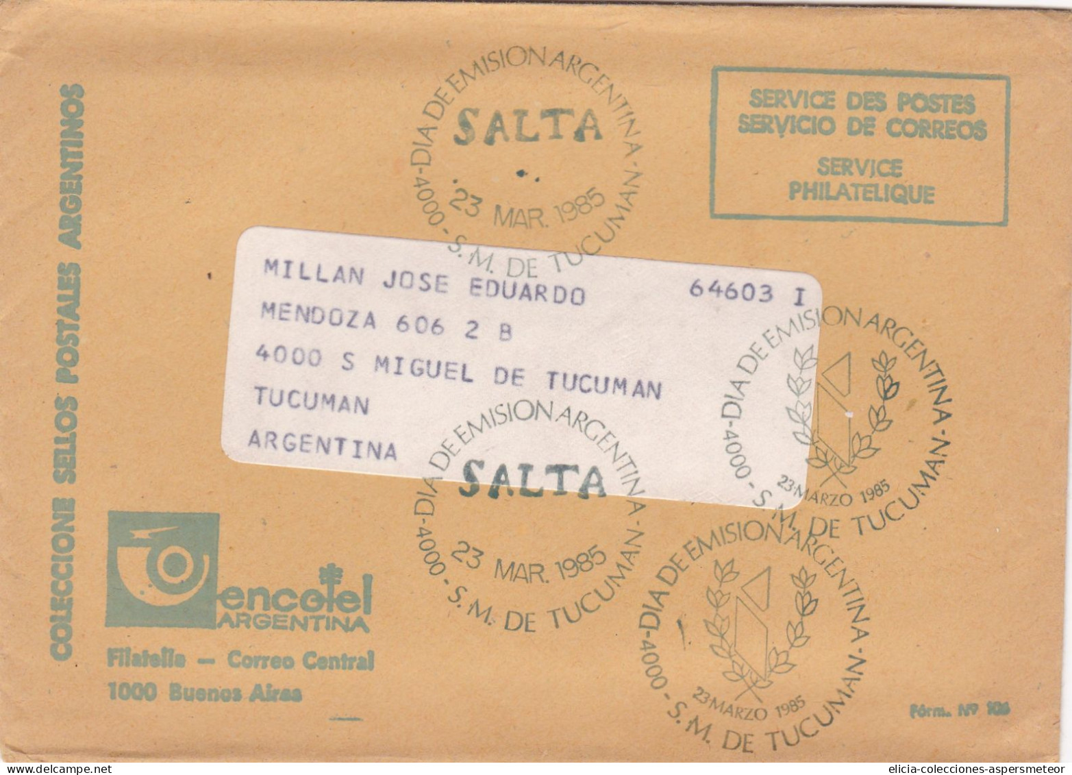 Argentina - 1985 - Booklet - Collection Of Argentine Postage Stamps ENCOTEL - Philatelique Service  - Caja 30 - Booklets