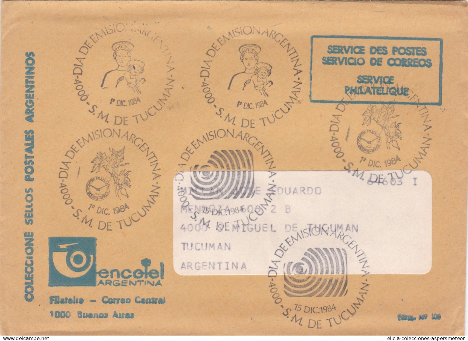 Argentina - 1984 - Booklet - Collection Of Argentine Postage Stamps ENCOTEL - Philatelique Service - Caja 30 - Libretti