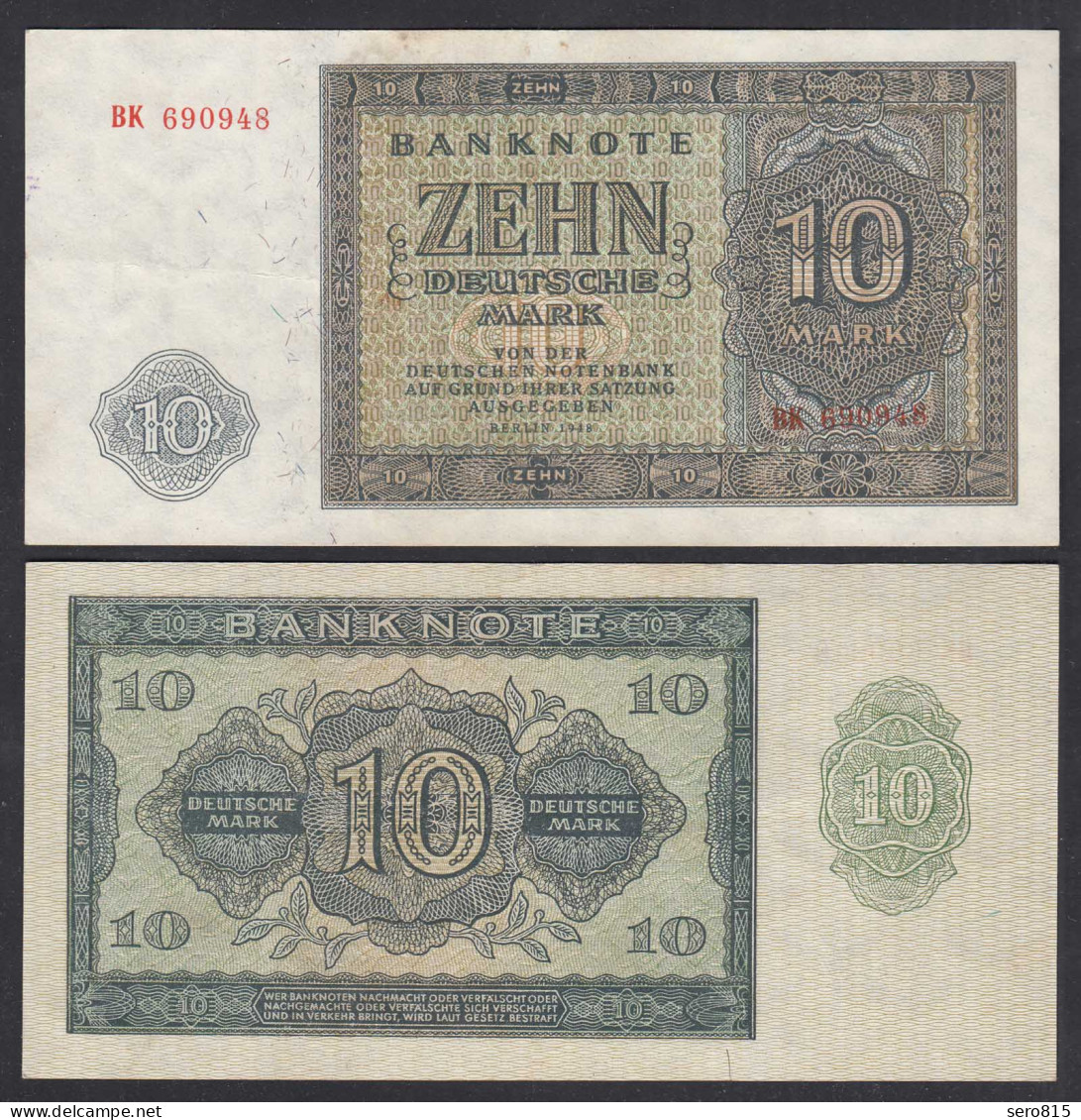 DDR 10 Mark 1948 Ro 343b VF (3) Serie BK     (28124 - Other & Unclassified