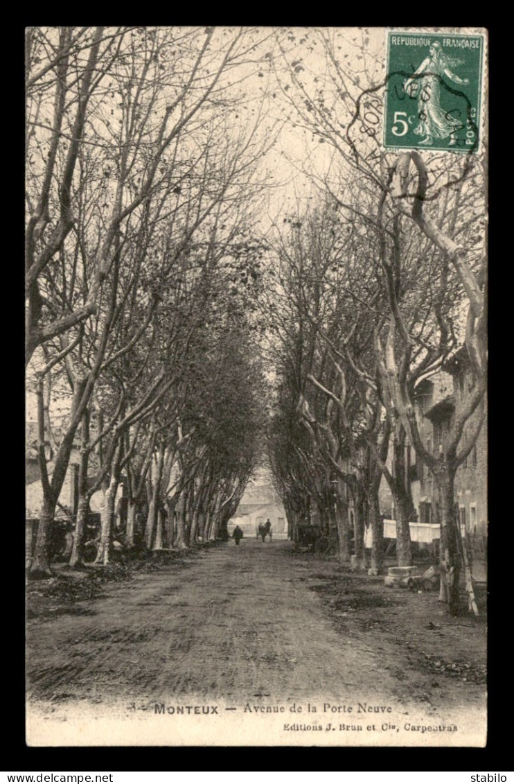 CARTE DE MONTEUX (VAUCLUSE - FRANCE) TAXEE A TURIN ITALIE LE 05.09.1910 AVEC UN TIMBRE TAXE DE 10 CENTIMES - Postage Due