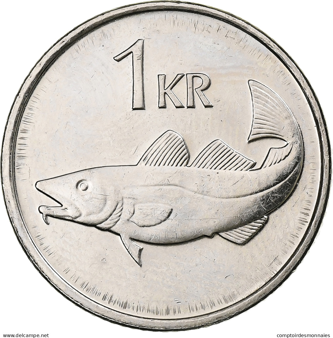 Islande, Krona, 1996, Nickel, SPL, KM:27A - Island