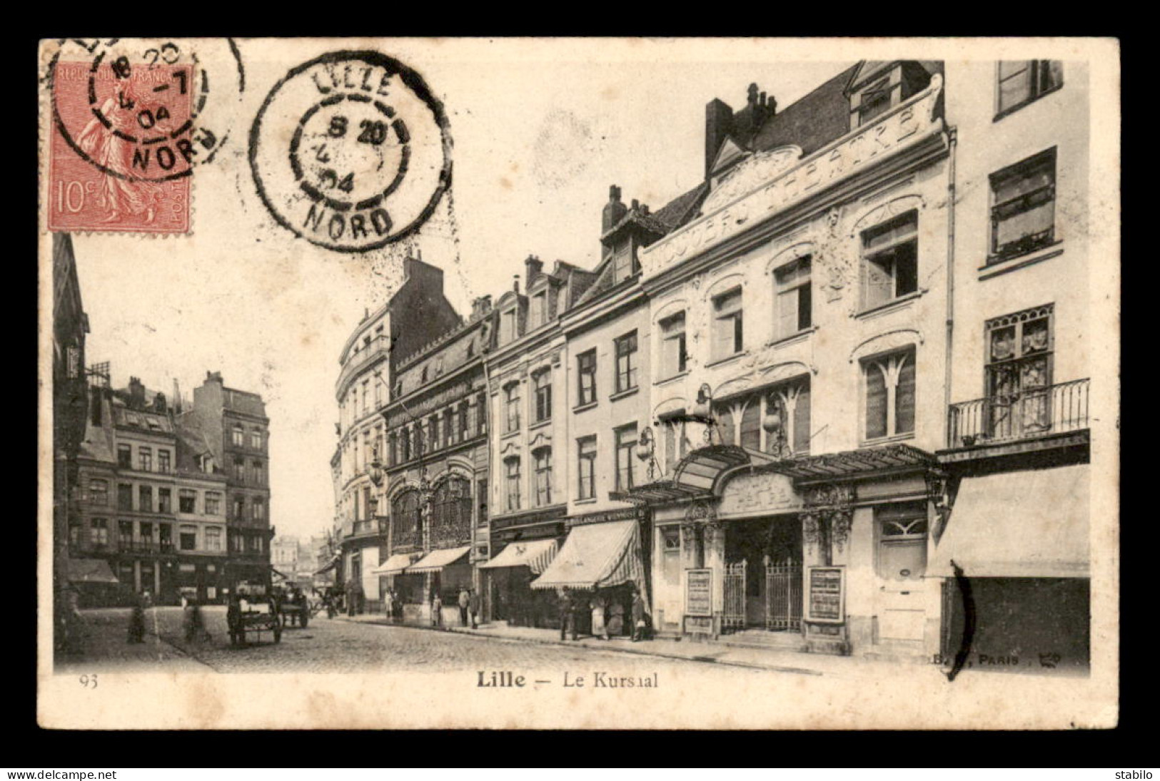 CARTE DE LILLE, TAXEE 1 TIMBRE 10C, 1 TIMBRE 20C - CACHET DE BRUXELLES DU 5.07.1904 - Covers & Documents