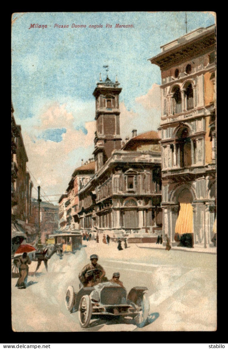CARTE DE MILAN (ITALIE) ENVOYEE A EGRISELLES TAXEE AVEC 1 TIMBRE A 10 CENTIMES LE 18.05.1914 - 1960-.... Cartas & Documentos