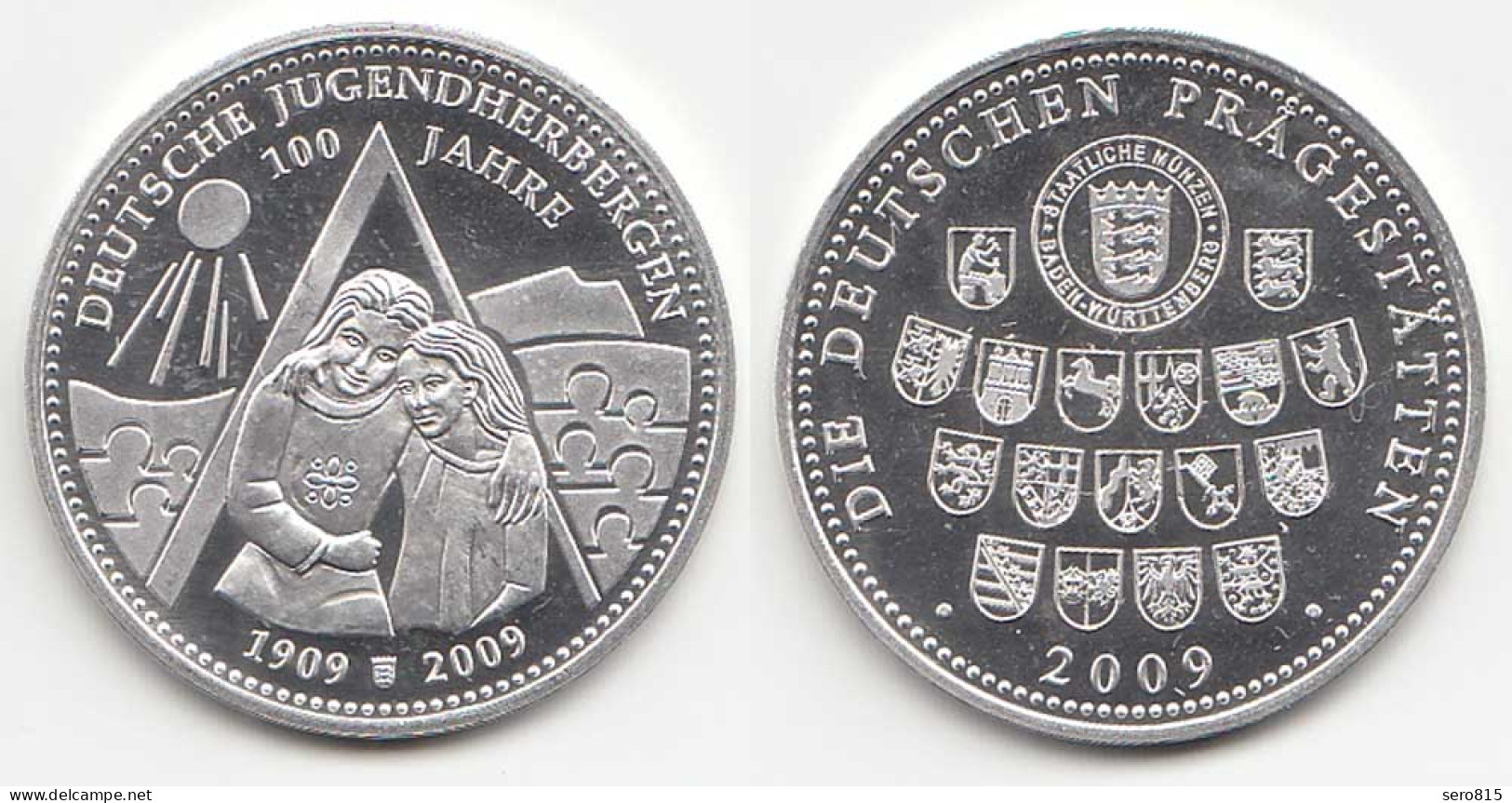 Medaille Deutsche Jugendherbergen - RS Deutsche Prägestätten Ø 32 Mm Gew 10,5 G - Unclassified