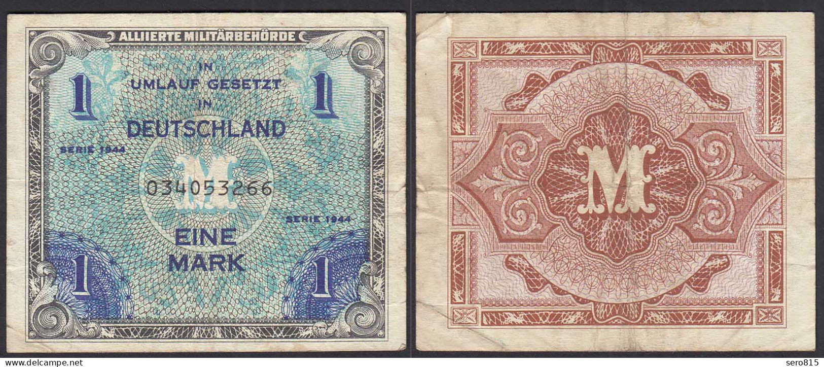 ALLIIERTE MILITÄRBEHÖRDE 1 Mark 1944 Ro 201a VF (3)   (31677 - Andere & Zonder Classificatie