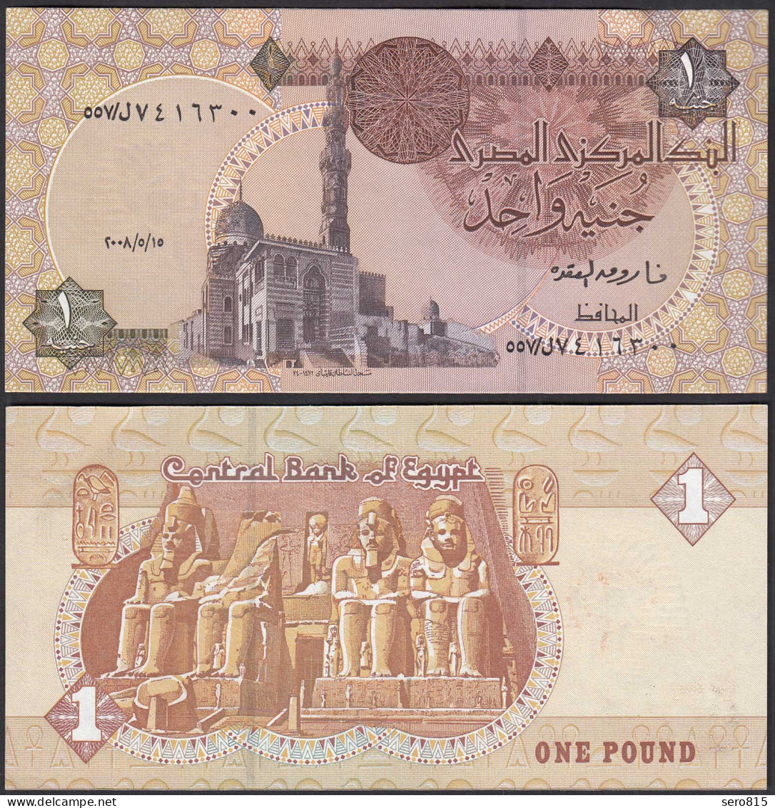 Ägypten - Egypt 1 Pound Banknote 2008 Pick 50n UNC    (31684 - Other - Africa