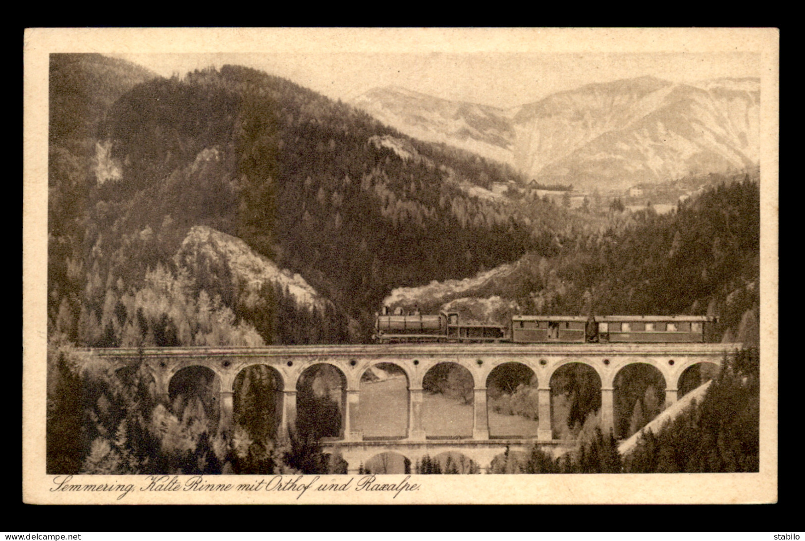 AUTRICHE - SEMMERING - KALTE RINNE MIT ORTHOF UND RAXALPE - TRAIN - CHEMIN DE FER - Semmering