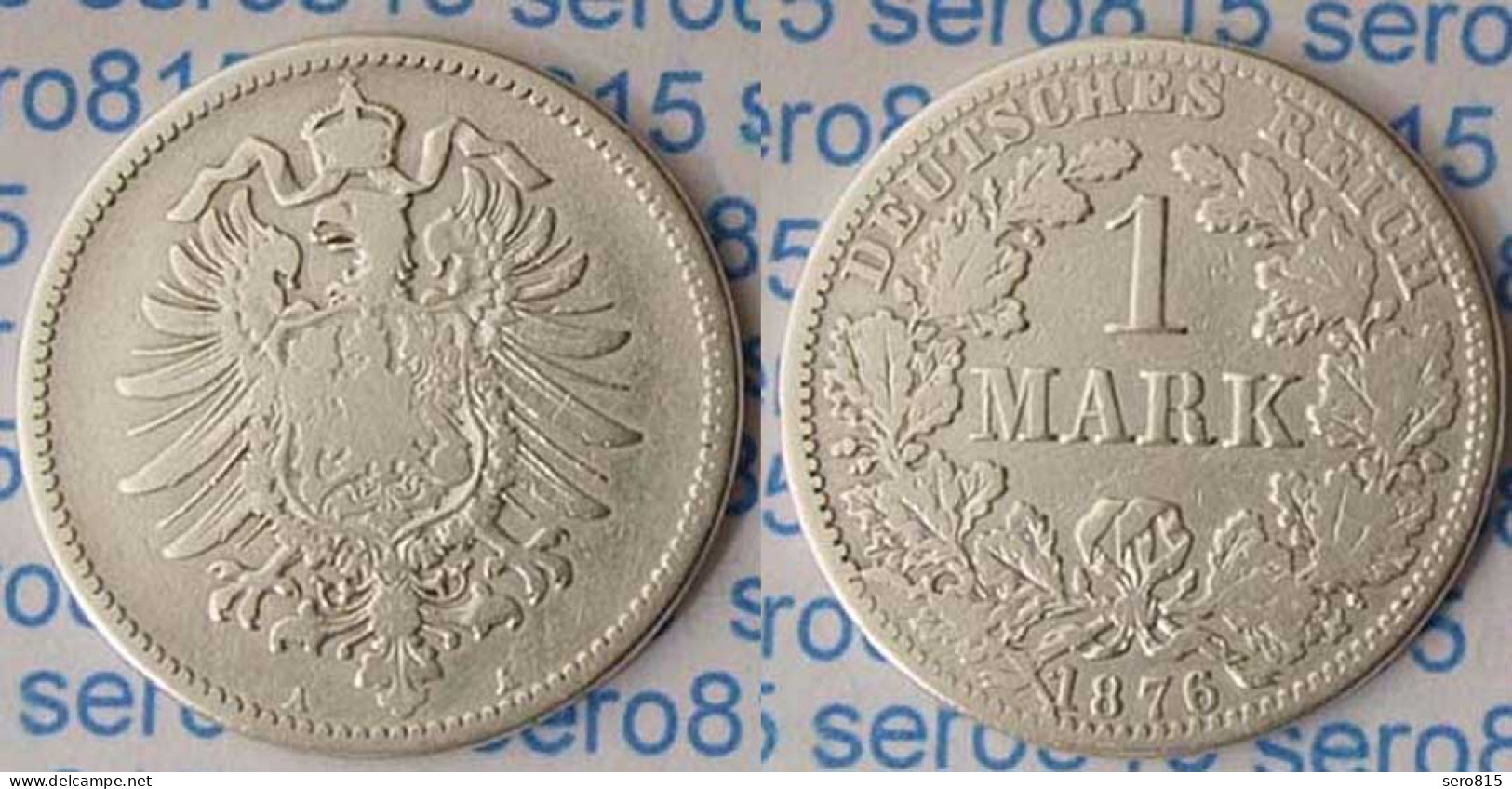 Deutsches Reich 1 Mark Silber 1876 A Gebraucht Jäger 9   (p642 - 1 Mark