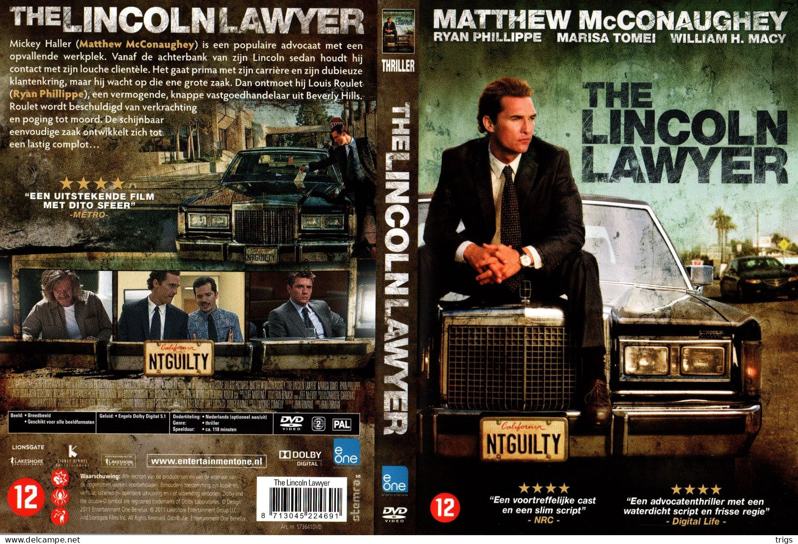 DVD - The Lincoln Lawyer - Crime