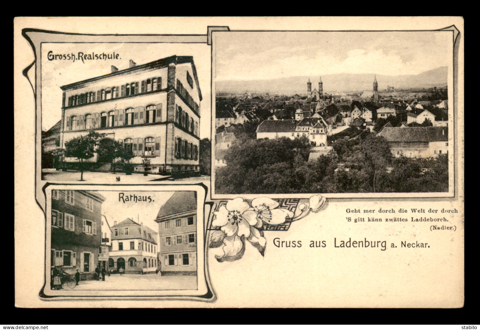 ALLEMAGNE - LADENBURG - GROSS REALSCHULE - RATHAUS - Ladenburg