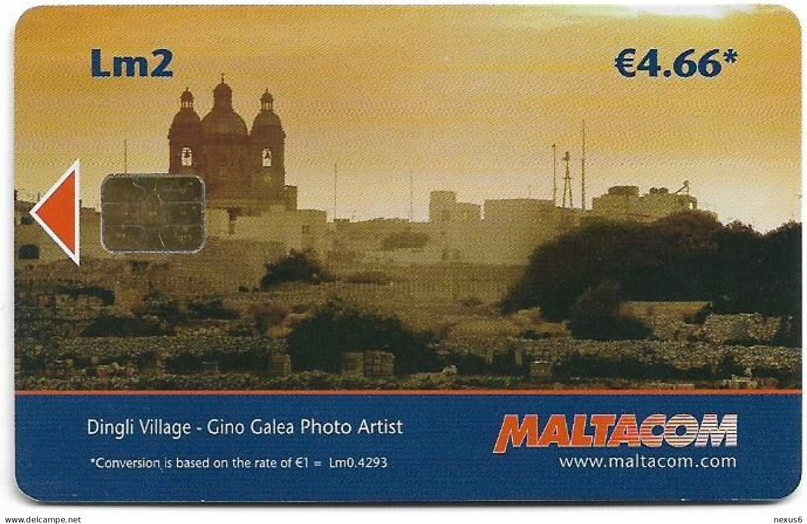 Malta - Maltacom - Dingli Village, 06.2007, Lm2, 100.000ex, Used - Malta