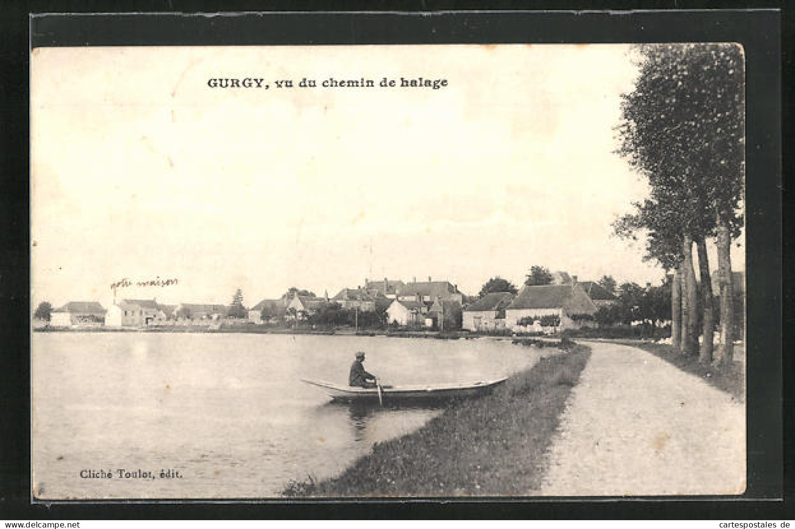 CPA Gurgy, Vu Du Chemin De Halage  - Gurgy