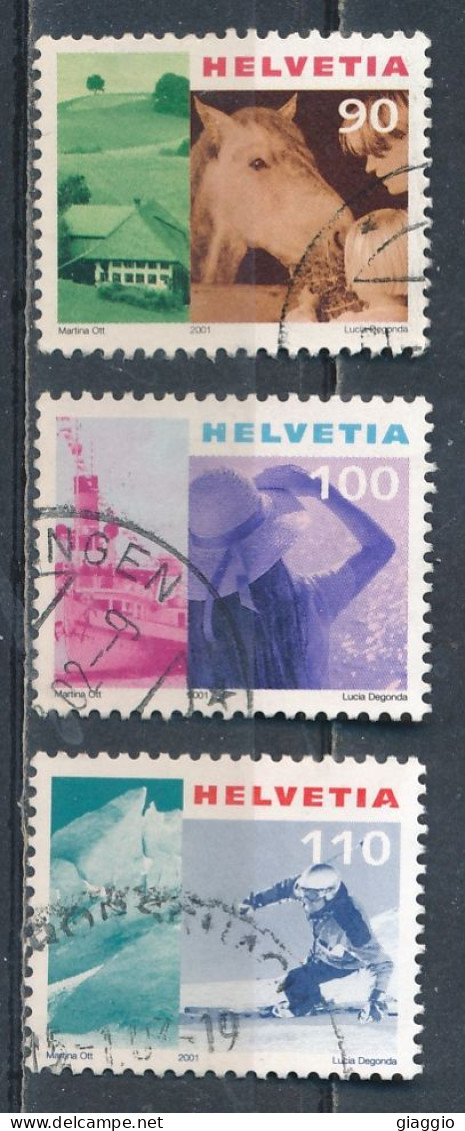 °°° SVIZZERA  Y&T N°1687/89 - 2001 °°° - Used Stamps