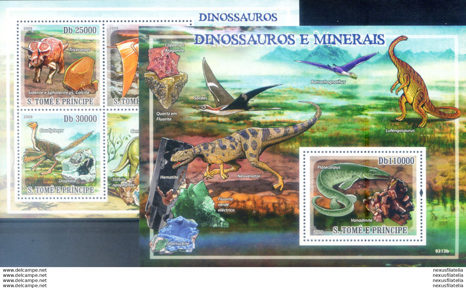 Dinosauri E Minerali 2009. - Sao Tome Et Principe