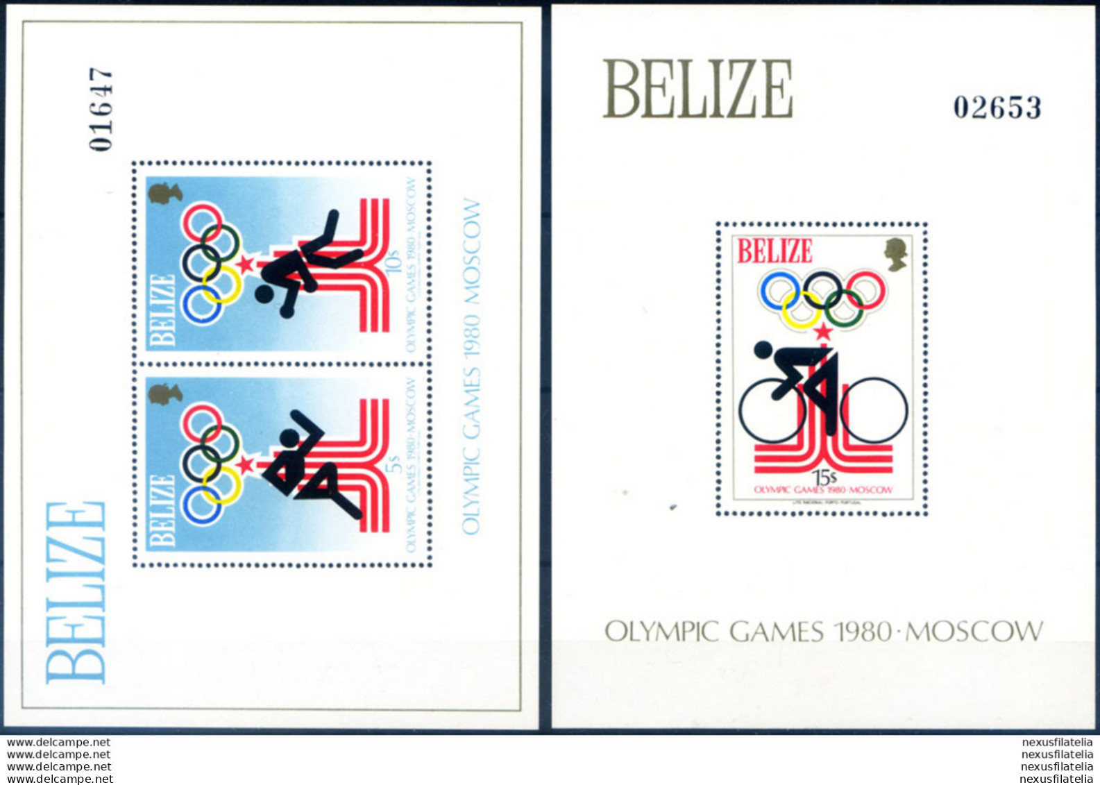 Sport. Olimpiadi Mosca 1979. - Belize (1973-...)