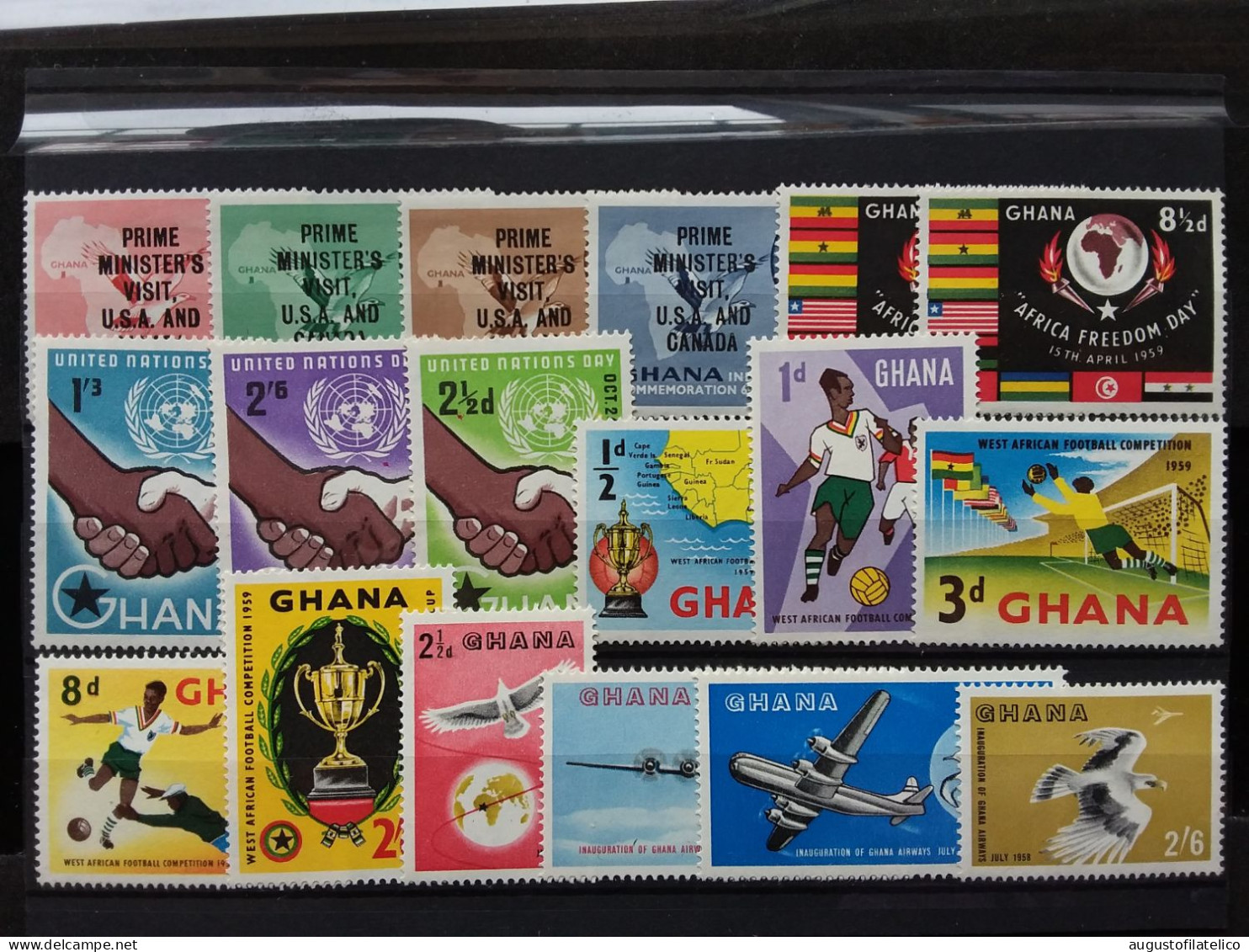 GHANA Anni '50/'60 - Lotticino 5 Serie Complete Nuove ** + Spese Postali - Ghana (1957-...)