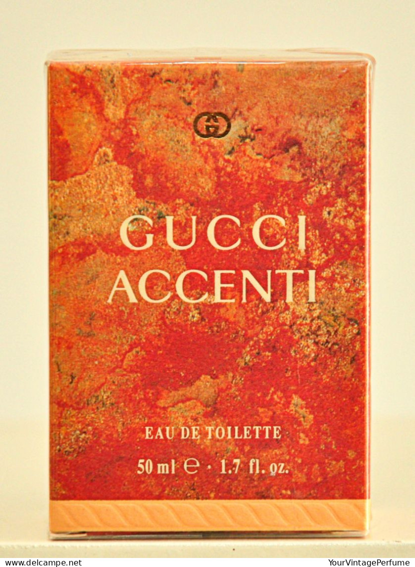 Gucci Accenti Eau De Toilette Edt 50ml Splash No Spray 1.7 Fl. Oz. Perfume For Woman Super Rare Vintage Old 1995 New - Femme