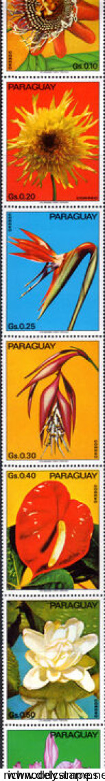 Paraguay 1973 Flowers Unmounted Mint (folded) - Paraguay