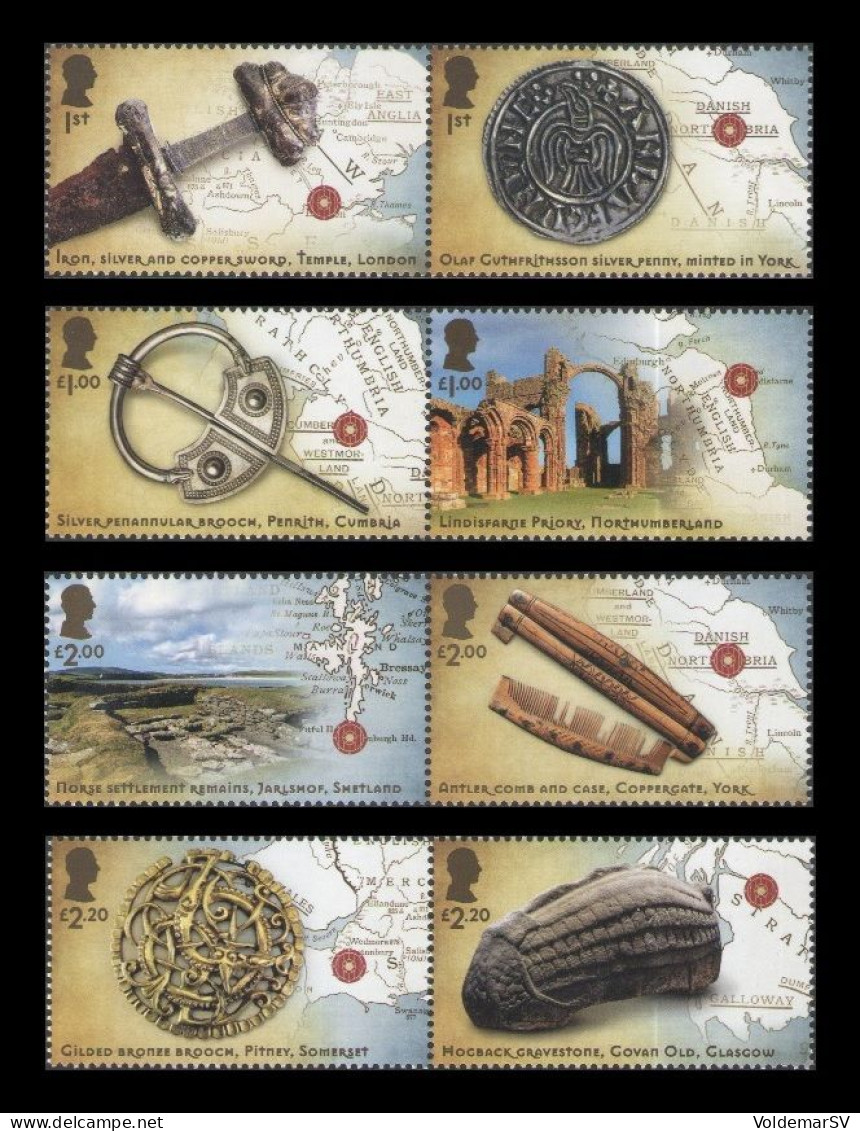 Great Britain 2024 Mih. 5375/82 Viking Britain MNH ** - Neufs