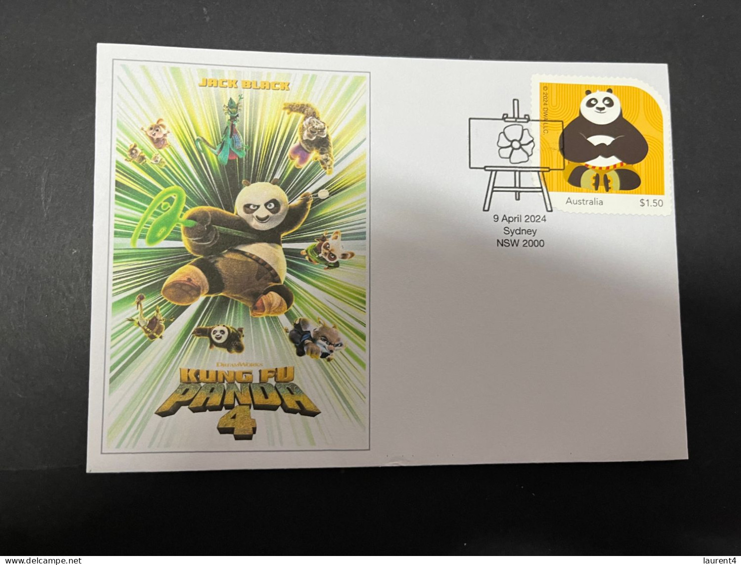 12-4-2024 (1 Z 42) Kung Fu Panda (4) Latest $ 1.50 Stamp Released In Australia On 9-4-2024 - Autres & Non Classés