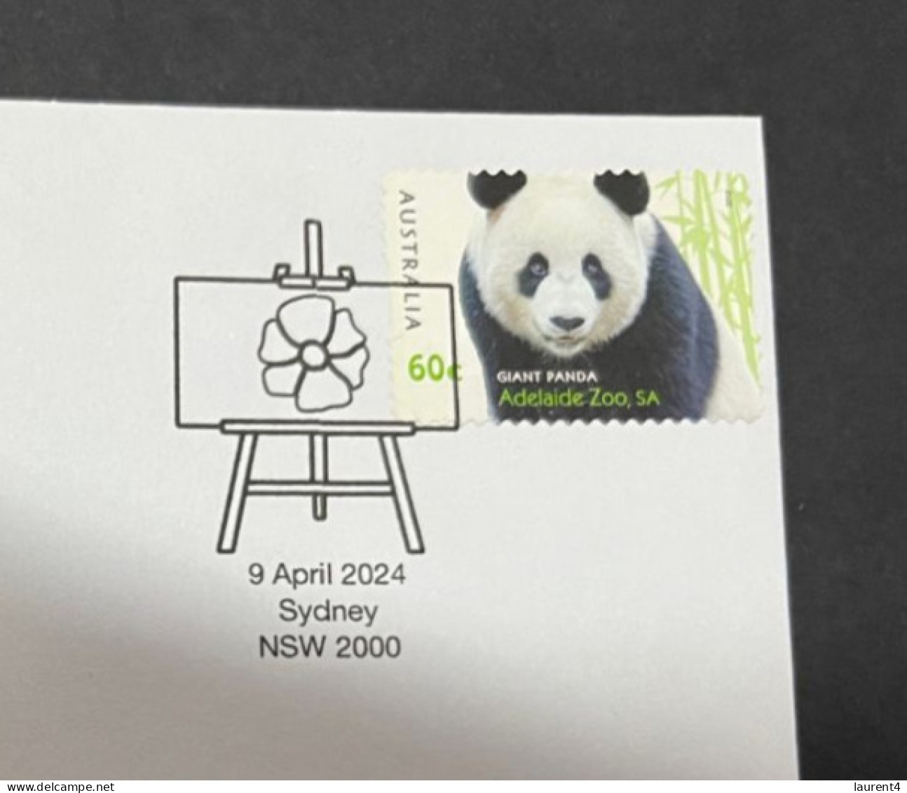 12-4-2024 (1 Z 42) Kung Fu Panda (4) With Panda Bear Stamp - Osos