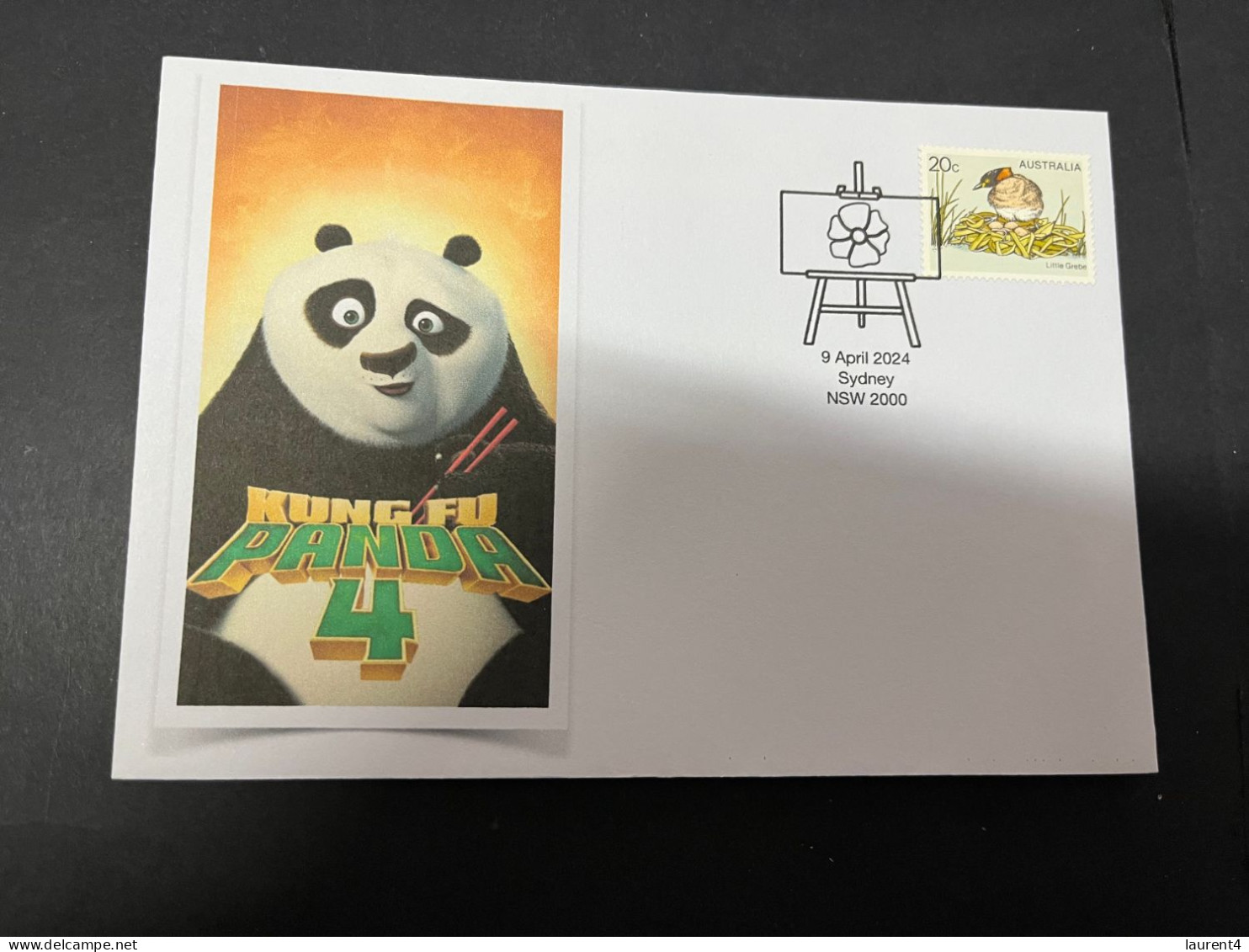 12-4-2024 (1 Z 42) Kung Fu Panda (4) With Bird Stamp (3 Covers) - Beren