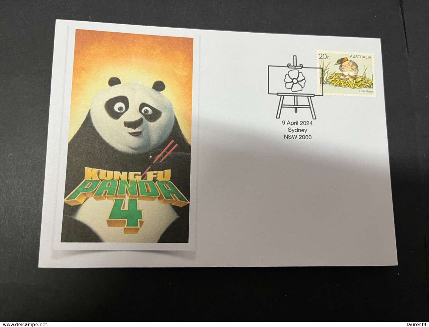 12-4-2024 (1 Z 42) Kung Fu Panda (4) With Bird Stamp (3 Covers) - Osos