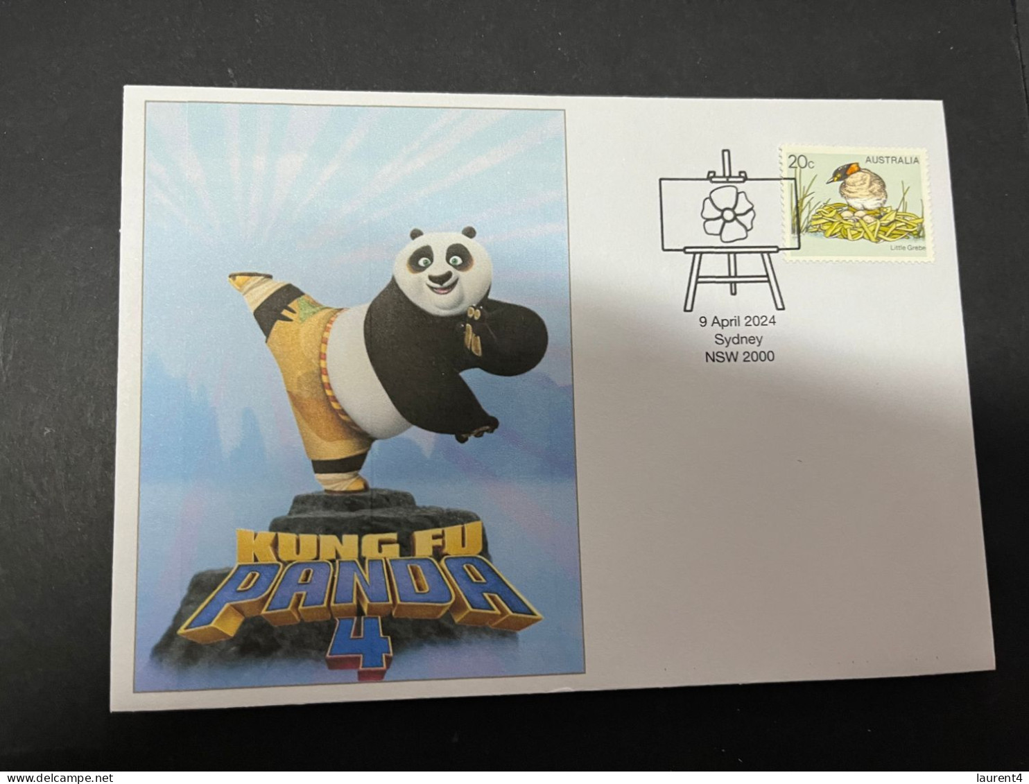 12-4-2024 (1 Z 42) Kung Fu Panda (4) With Bird Stamp (3 Covers) - Beren