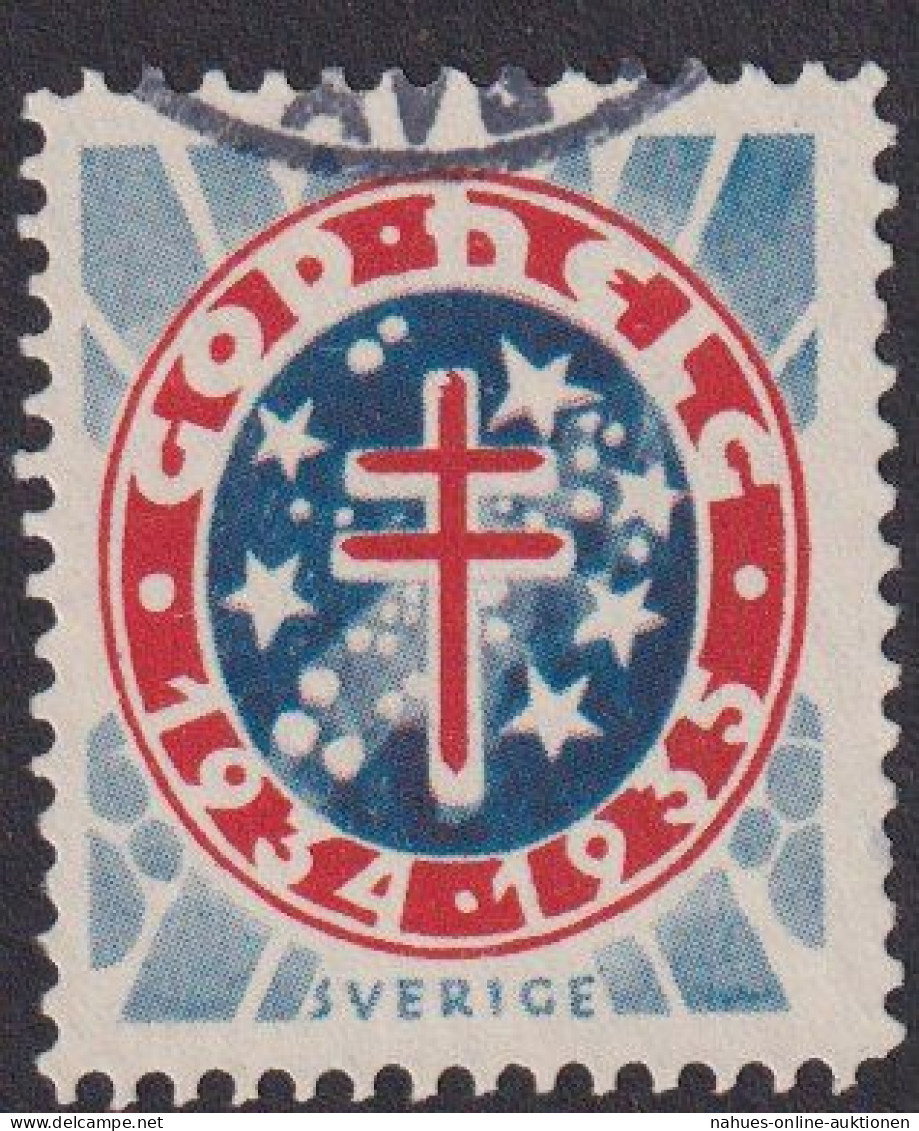 Schweden Vignette 1934 1935 God Held Cinderella Briefmarke - Cartas & Documentos