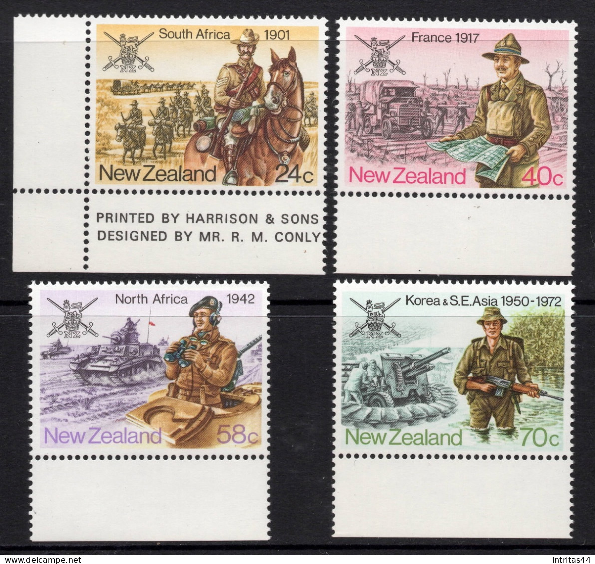 NEW ZEALAND 1984 " MILITARY HISTORY  " SET MNH - Unused Stamps