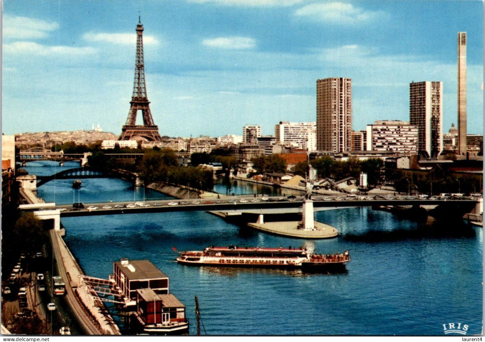 12-4-2024 (1 Z 45) France - Tour Eiffel De Paris Et La Seine - Denkmäler